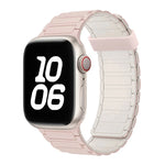 Magnetisches Silikon-Uhrenarmband mit drei Perlen, passend für Apple Watch Series 5 (44 mm)