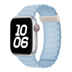 Magnetisches Silikon-Uhrenarmband mit drei Perlen, passend für Apple Watch Series 4 (40 mm)