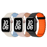 Magnetisches Silikon-Uhrenarmband mit drei Perlen, passend für Apple Watch Series 4 (40 mm)