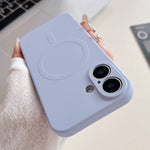 Farbige Flüssigsilikon MagSafe Magnet Handyhülle, für iPhone 16 Pro, für iPhone 16 Plus, für iPhone 16
