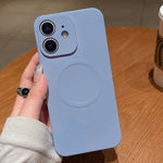 Solid Color Liquid Silicone MagSafe Magnetic Phone Case, For iPhone 13 Pro, For iPhone 13, For iPhone 12