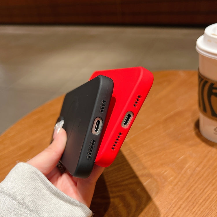 MagSafe Magnethülle aus flüssigem Silikon in Unifarben, Für iPhone 11, Für iPhone 11 Pro