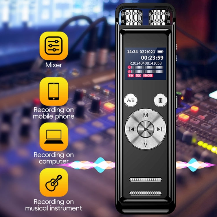 ZD43B Rundum Dual-Mikrofon Intelligenter Geräuschunterdrückungs-Sprachrekorder, 32GB, 64GB
