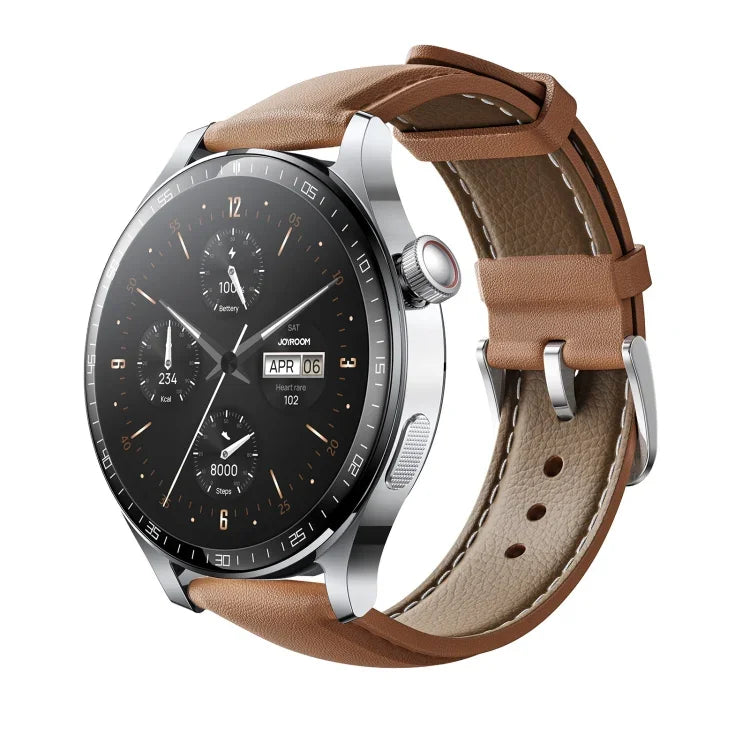JOYROOM JR-FC2 Pro Smartwatch der Classic-Serie, 1,46-Zoll-Display, unterstützt Bluetooth-Anrufe, Herzfrequenzmessung und Blutsauerstoffmessung.