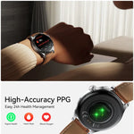 JOYROOM JR-FC2 Pro Smartwatch der Classic-Serie, 1,46-Zoll-Display, unterstützt Bluetooth-Anrufe, Herzfrequenzmessung und Blutsauerstoffmessung.