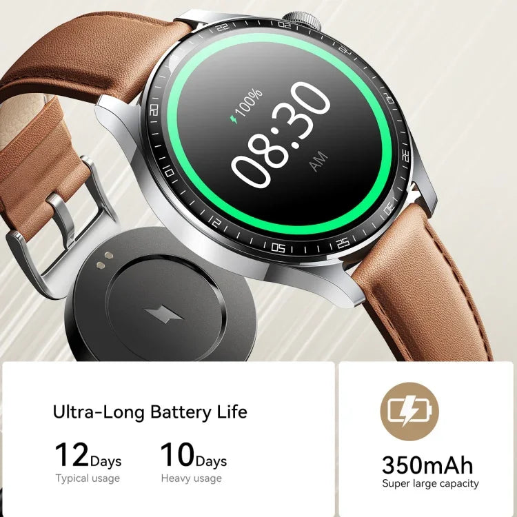 JOYROOM JR-FC2 Pro Smartwatch der Classic-Serie, 1,46-Zoll-Display, unterstützt Bluetooth-Anrufe, Herzfrequenzmessung und Blutsauerstoffmessung.