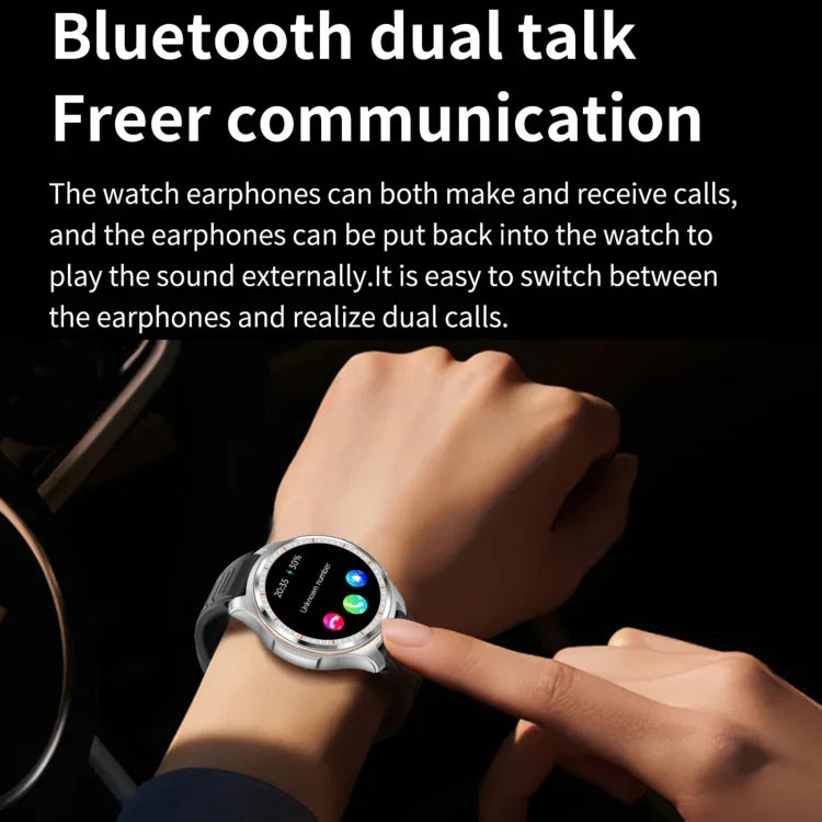 LC19 1,53 Zoll 2-in-1 Bluetooth-Kopfhörer, IP67 wasserdichte Smartwatch mit Schlafüberwachung