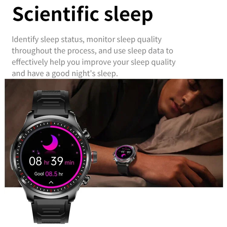 LC19 1,53 Zoll 2-in-1 Bluetooth-Kopfhörer, IP67 wasserdichte Smartwatch mit Schlafüberwachung