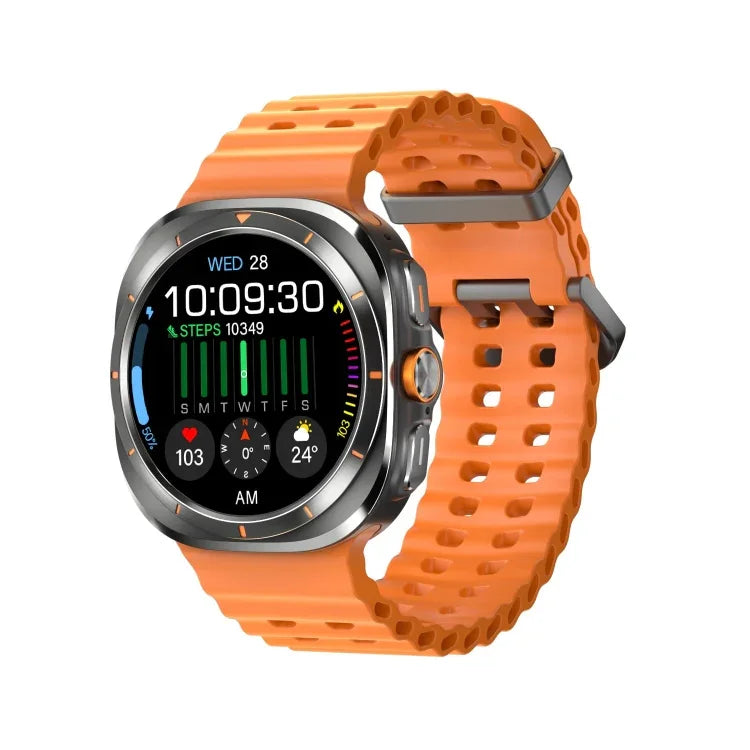 W7 1,43 Zoll IP68 wasserdichte Smartwatch mit Bewegungserinnerung und Schlafüberwachung