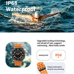 W7 1,43 Zoll IP68 wasserdichte Smartwatch mit Bewegungserinnerung und Schlafüberwachung