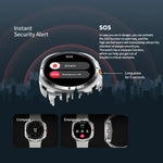 W7 1,43 Zoll IP68 wasserdichte Smartwatch mit Bewegungserinnerung und Schlafüberwachung