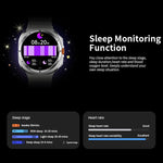 W7 1,43 Zoll IP68 wasserdichte Smartwatch mit Bewegungserinnerung und Schlafüberwachung