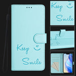 Smile Prägung RFID Leder-Handyhülle, Für iPhone 14 Pro Max, Für iPhone SE 2022 / 2020 / 8 / 7, Für iPhone 13 Pro Max, Für iPhone 13 Pro, Für iPhone 13 mini, Für iPhone 12 / 12 Pro, Für iPhone 12 Pro Max, Für iPhone 12 mini
