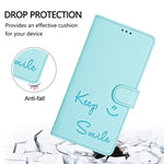 Smile Prägung RFID Leder-Handyhülle, Für iPhone 14 Pro Max, Für iPhone SE 2022 / 2020 / 8 / 7, Für iPhone 13 Pro Max, Für iPhone 13 Pro, Für iPhone 13 mini, Für iPhone 12 / 12 Pro, Für iPhone 12 Pro Max, Für iPhone 12 mini