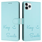 Smile Prägung RFID Leder-Handyhülle, Für iPhone 11 Pro Max, Für iPhone 11, Für iPhone 11 Pro, Für iPod Touch 7 / 6 / 5, Für iPhone X / XS, Für iPhone XR, Für iPhone XS Max, Für iPhone 8 Plus / 7 Plus