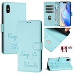 Smile Prägung RFID Leder-Handyhülle, Für iPhone 11 Pro Max, Für iPhone 11, Für iPhone 11 Pro, Für iPod Touch 7 / 6 / 5, Für iPhone X / XS, Für iPhone XR, Für iPhone XS Max, Für iPhone 8 Plus / 7 Plus