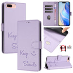 Smile Prägung RFID Leder-Handyhülle, Für iPhone 11 Pro Max, Für iPhone 11, Für iPhone 11 Pro, Für iPod Touch 7 / 6 / 5, Für iPhone X / XS, Für iPhone XR, Für iPhone XS Max, Für iPhone 8 Plus / 7 Plus