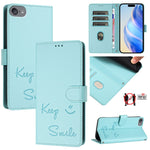 Smile Prägung RFID Leder-Handyhülle, Für iPhone 11 Pro Max, Für iPhone 11, Für iPhone 11 Pro, Für iPod Touch 7 / 6 / 5, Für iPhone X / XS, Für iPhone XR, Für iPhone XS Max, Für iPhone 8 Plus / 7 Plus