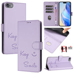 Smile Prägung RFID Leder-Handyhülle, Für iPhone 11 Pro Max, Für iPhone 11, Für iPhone 11 Pro, Für iPod Touch 7 / 6 / 5, Für iPhone X / XS, Für iPhone XR, Für iPhone XS Max, Für iPhone 8 Plus / 7 Plus