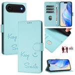 RFID-Lederhandyhülle mit Smile-Prägung, für iPhone 17 Pro Max, für iPhone 17 Pro, für iPhone 17, für iPhone Air, für iPhone SE 2024, für iPhone 16 Pro Max, für iPhone 16 Pro, für iPhone 16 Plus