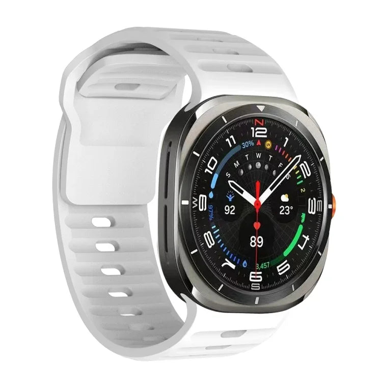 Silikon-Uhrenarmband mit Wellenstruktur, für Samsung Galaxy Watch Ultra 47 mm / Ultra 2025