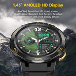 LEMFO Z1 Smartwatch mit 1,43 Zoll AMOLED-Display, 4G-Netzwerk, Android 8.1, 4 GB RAM + 64 GB internem Speicher, Eurasische Version
