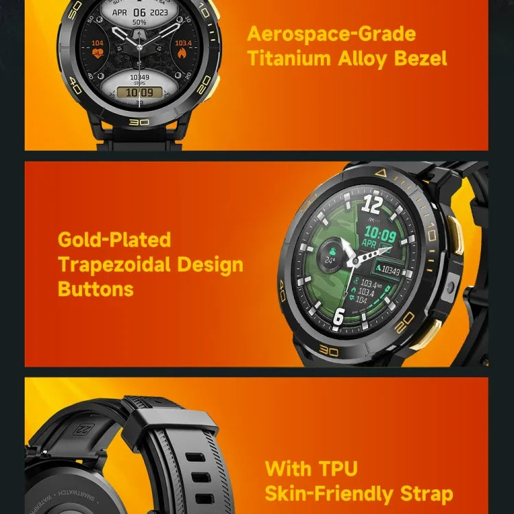 LEMFO Z1 Smartwatch mit 1,43 Zoll AMOLED-Display, 4G-Netzwerk, Android 8.1, 4 GB RAM + 64 GB internem Speicher, Eurasische Version