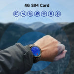 LEMFO Z1 Smartwatch mit 1,43 Zoll AMOLED-Display, 4G-Netzwerk, Android 8.1, 4 GB RAM + 64 GB internem Speicher, Eurasische Version