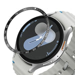 Smartwatch-Zifferblatt im Stil E mit Edelstahl-Lünettenring, passend für Samsung Galaxy Watch Ultra 47 mm, Samsung Galaxy Watch 7 44 mm und Samsung Galaxy Watch 7 40 mm