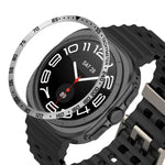 Smartwatch-Zifferblatt im Stil E mit Edelstahl-Lünettenring, passend für Samsung Galaxy Watch Ultra 47 mm, Samsung Galaxy Watch 7 44 mm und Samsung Galaxy Watch 7 40 mm