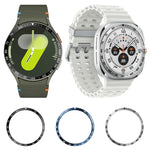 Smartwatch-Zifferblatt im Stil E mit Edelstahl-Lünettenring, passend für Samsung Galaxy Watch Ultra 47 mm, Samsung Galaxy Watch 7 44 mm und Samsung Galaxy Watch 7 40 mm