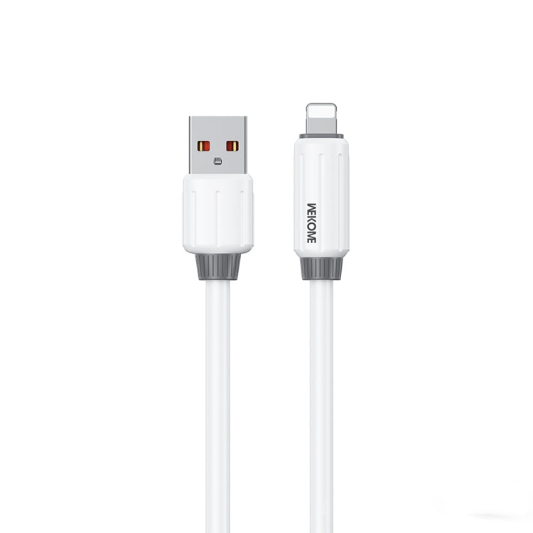WK WDC-27i Elastisches echtes Silikon 1m 12W USB zu 8 Pin Schnelllade-Datenkabel, WDC-27i