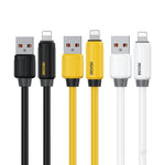 WK WDC-27i Elastisches echtes Silikon 1m 12W USB zu 8 Pin Schnelllade-Datenkabel, WDC-27i