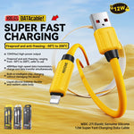 WK WDC-27i Elastisches echtes Silikon 1m 12W USB zu 8 Pin Schnelllade-Datenkabel, WDC-27i