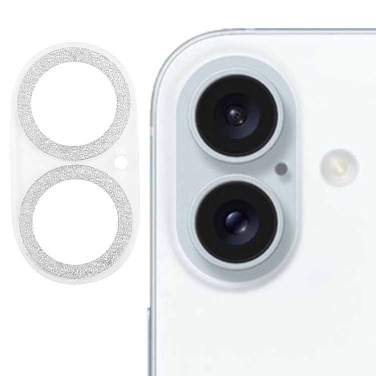 Glitter Ring Tempered Glass Camera Lens Film, For iPhone 17, For iPhone 16 Pro / 16 Pro Max, For iPhone 16 / 16 Plus