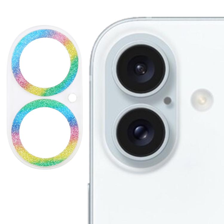 Glitzerring Hartglas Kameraobjektivschutzfolie, für iPhone 17, für iPhone 16 Pro / 16 Pro Max, für iPhone 16 / 16 Plus