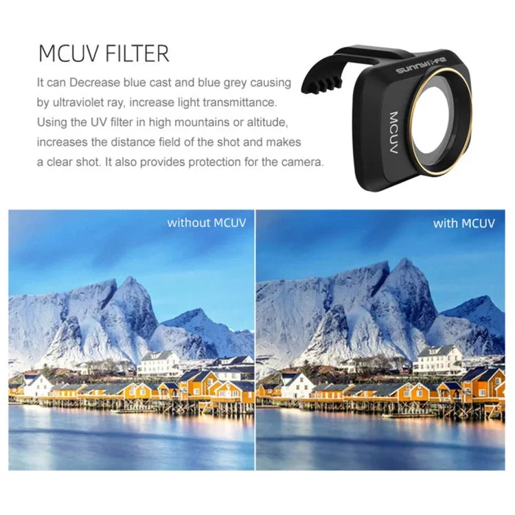Sunnylife MM-FI9258 Objektivfilter für DJI Mavic mini 6-in-1 Drohne MCUV+CPL+ND4+ND8+ND16+ND32