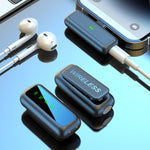SX6 1 TX + 2 RX Lavalier Kabelloses Mikrofon mit Digitalanzeige Ladebox, Typ-C, 8-Pin