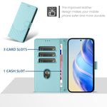 Wabenprägung RFID Leder-Handyhülle, Für iPhone 14 Pro Max, Für iPhone SE 2022 / 2020 / 8 / 7, Für iPhone 13 Pro Max, Für iPhone 13 Pro, Für iPhone 13 mini, Für iPhone 12 / 12 Pro, Für iPhone 12 Pro Max, Für iPhone 12 mini