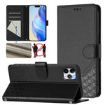 Wabenprägung RFID Leder-Handyhülle, Für iPhone 11 Pro Max, Für iPhone 11, Für iPhone 11 Pro, Für iPhone X / XS, Für iPhone XR, Für iPhone XS Max, Für iPhone 8 Plus / 7 Plus
