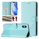 Wabenprägung RFID Leder-Handyhülle, Für iPhone 11 Pro Max, Für iPhone 11, Für iPhone 11 Pro, Für iPhone X / XS, Für iPhone XR, Für iPhone XS Max, Für iPhone 8 Plus / 7 Plus