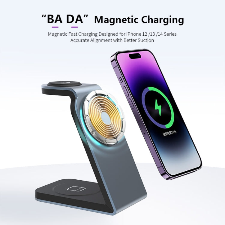 SW18 3-in-1 kabelloses magnetisches Metallladegerät
