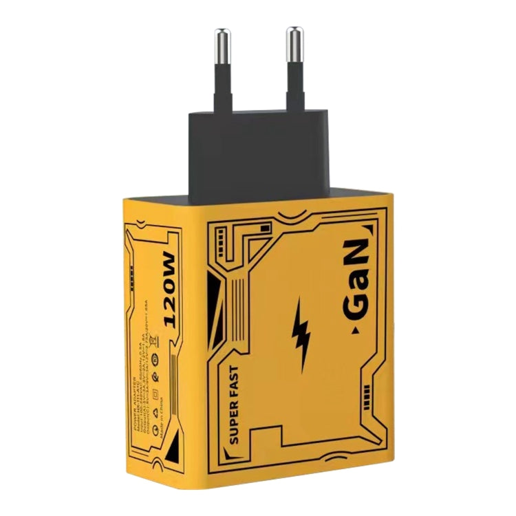 HX111 120W USB, Type-C GaN Ultra-Schnellladegerät, US-Stecker, EU-Stecker, UK-Stecker