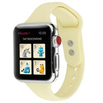 Thin Silicone Double Buckle Replacement Wrist Strap, For Apple Watch 5 & 4 44mm / 3 & 2 & 1 42mm