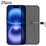 25 Stück Vollständige Abdeckung Anti-Spionage Seidenmatt Gehärtetes Glas Folie, für iPhone 17 Pro Max, für iPhone 17 Pro, für iPhone 17, für iPhone Air, für iPhone 16 Pro Max, für iPhone 16 Pro, für iPhone 16 Plus, für iPhone 16