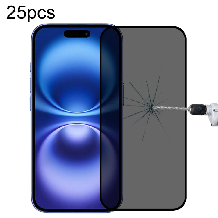 25 Stück Vollständige Abdeckung Anti-Spionage Seidenmatt Gehärtetes Glas Folie, für iPhone 17 Pro Max, für iPhone 17 Pro, für iPhone 17, für iPhone Air, für iPhone 16 Pro Max, für iPhone 16 Pro, für iPhone 16 Plus, für iPhone 16