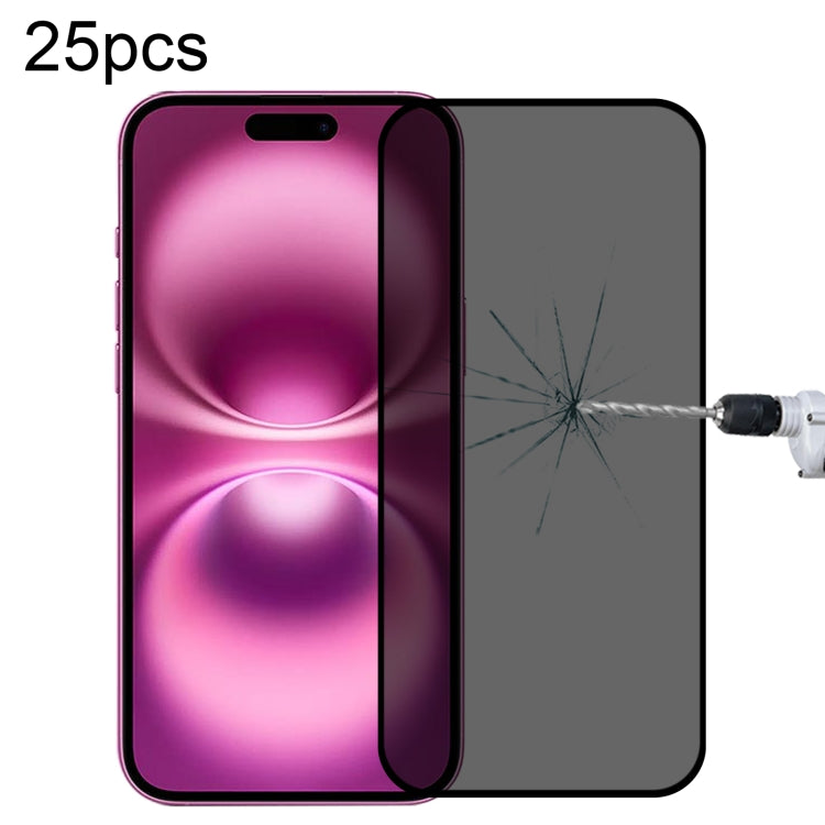25 Stück Vollständige Abdeckung Anti-Spionage Seidenmatt Gehärtetes Glas Folie, für iPhone 17 Pro Max, für iPhone 17 Pro, für iPhone 17, für iPhone Air, für iPhone 16 Pro Max, für iPhone 16 Pro, für iPhone 16 Plus, für iPhone 16