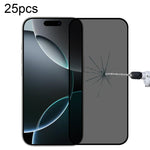 25 Stück Vollständige Abdeckung Anti-Spionage Seidenmatt Gehärtetes Glas Folie, für iPhone 17 Pro Max, für iPhone 17 Pro, für iPhone 17, für iPhone Air, für iPhone 16 Pro Max, für iPhone 16 Pro, für iPhone 16 Plus, für iPhone 16