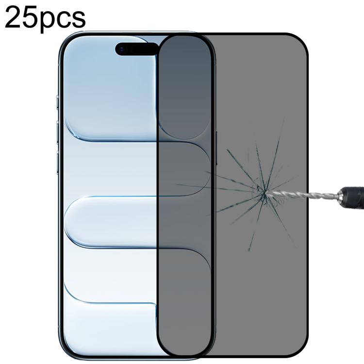 25 Stück Vollständige Abdeckung Anti-Spionage Seidenmatt Gehärtetes Glas Folie, für iPhone 17 Pro Max, für iPhone 17 Pro, für iPhone 17, für iPhone Air, für iPhone 16 Pro Max, für iPhone 16 Pro, für iPhone 16 Plus, für iPhone 16