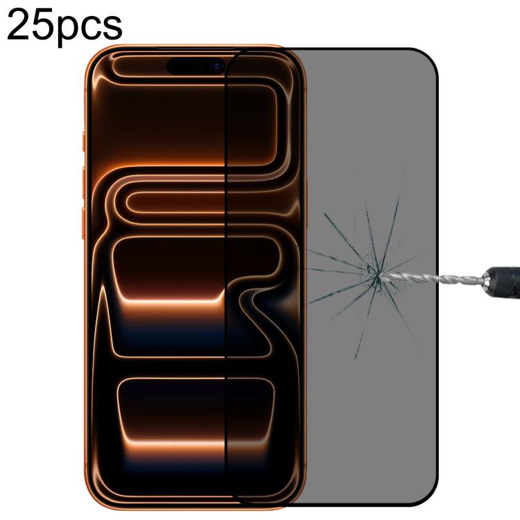 25 Stück Vollständige Abdeckung Anti-Spionage Seidenmatt Gehärtetes Glas Folie, für iPhone 17 Pro Max, für iPhone 17 Pro, für iPhone 17, für iPhone Air, für iPhone 16 Pro Max, für iPhone 16 Pro, für iPhone 16 Plus, für iPhone 16